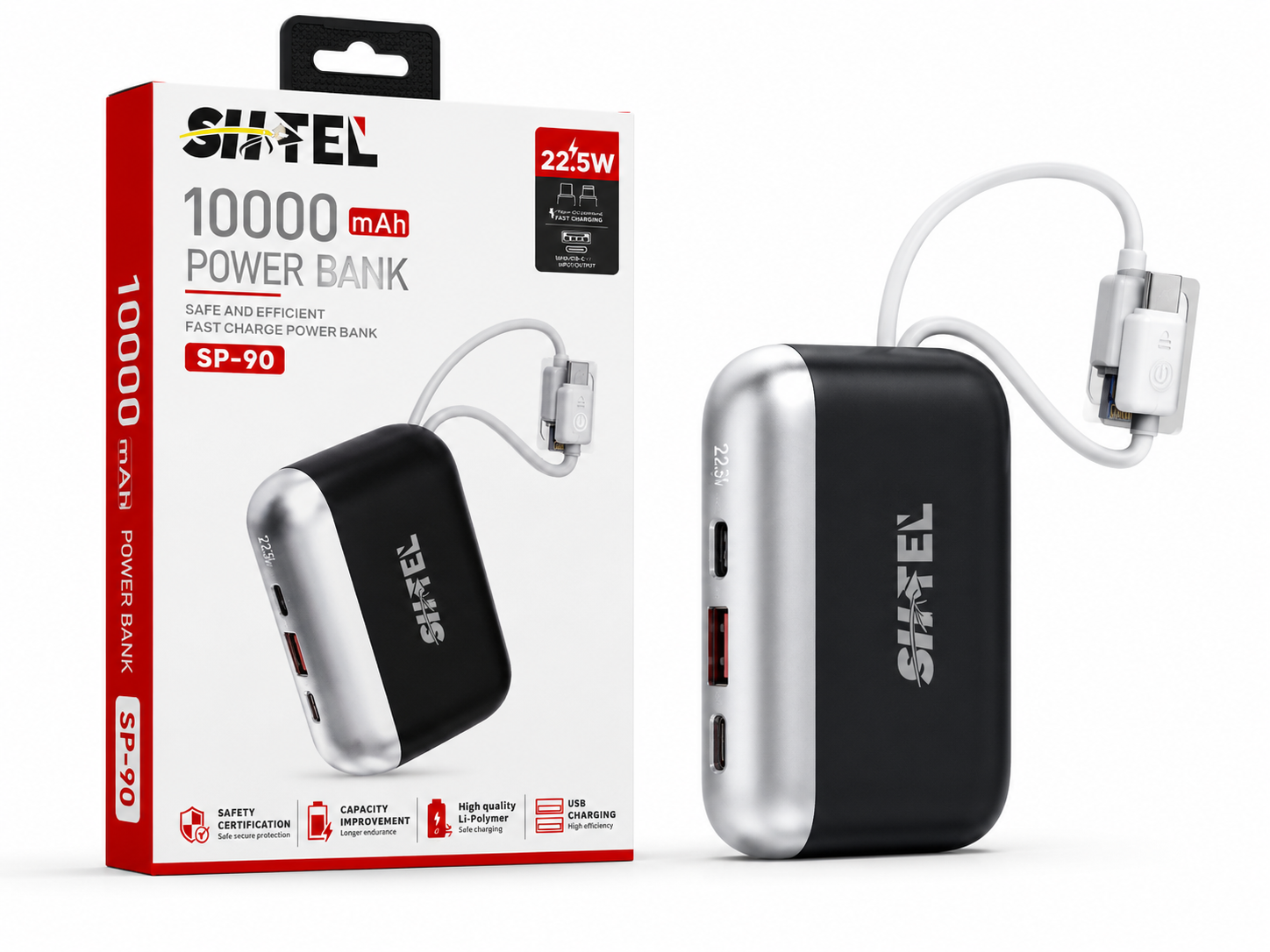 SHtel Power Bank 10000mAh 22.5W SP-90